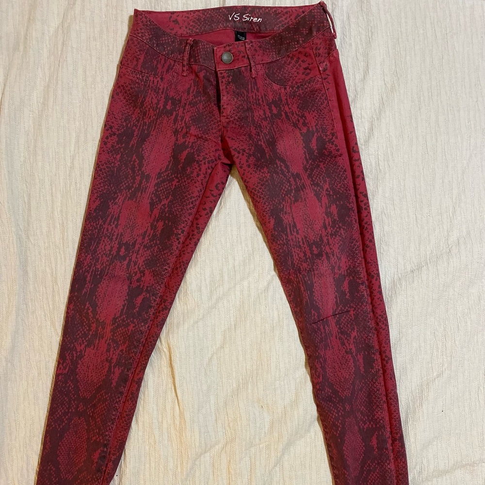 VS Siren red jeans. Super sexy fit - worn once.